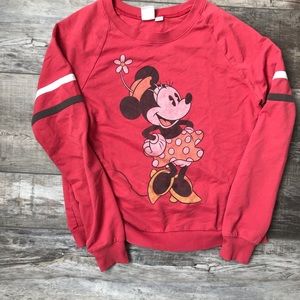 Red vintage style pullover Minnie Mouse sweater